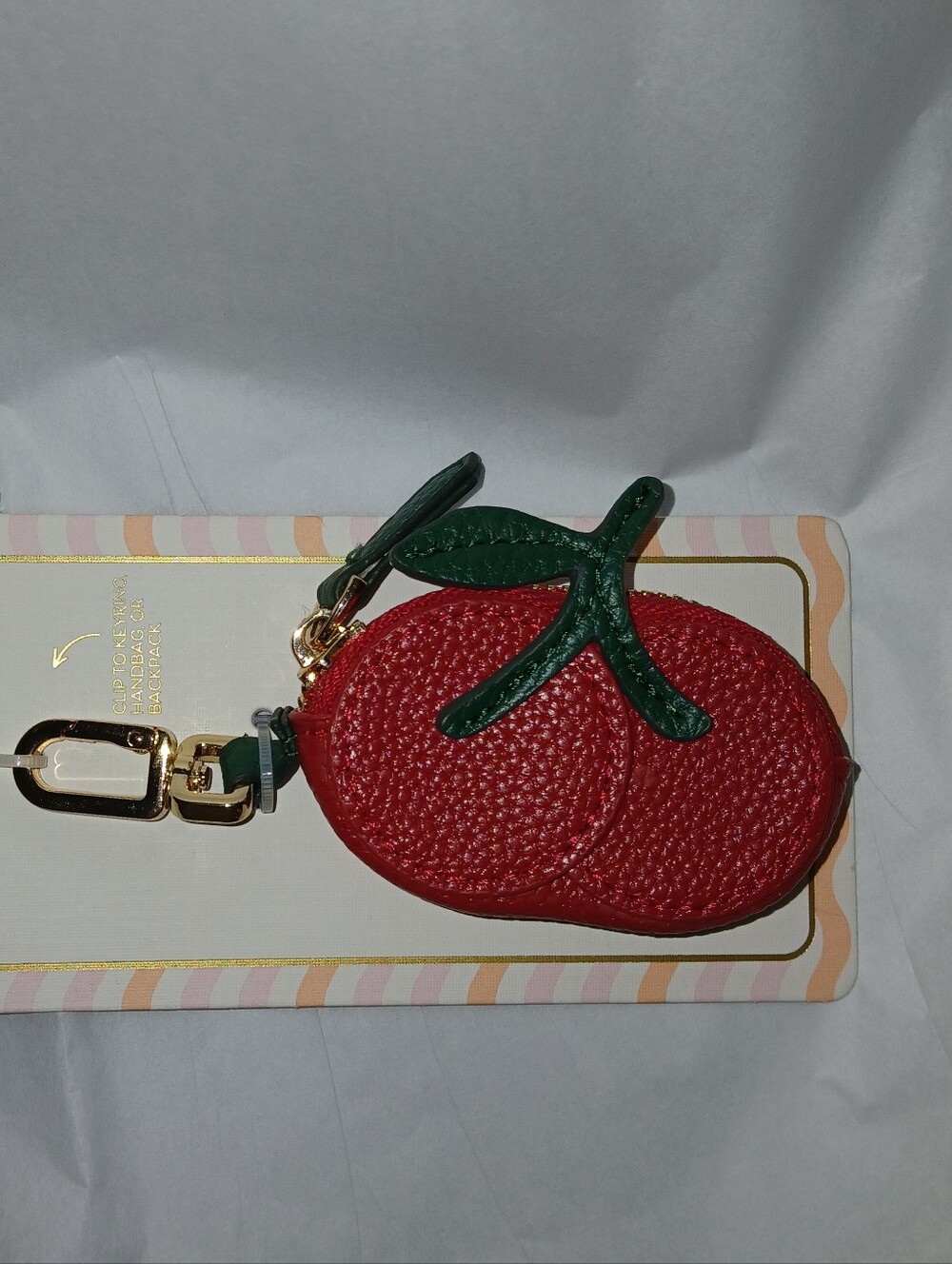 piper•k Cherries Keychain / Bag Charm Pouch